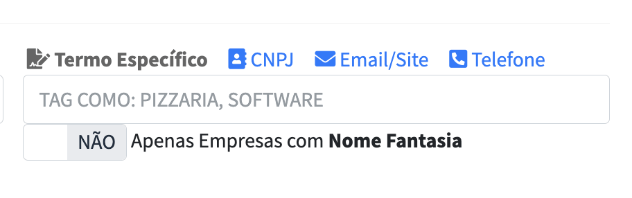 Filtro por Razão Social e Nome Fantasia, Plataforma do EmpresAqui Filtro de busca por Razão Social ou Nome Fantasia na plataforma EmpresAqui